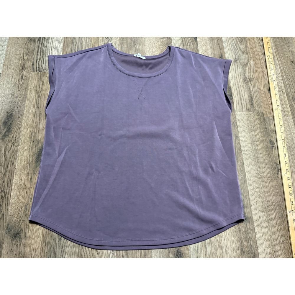 Maurice Shirt Women's Size XL Purple Short Sleeve Shirt Casual Active